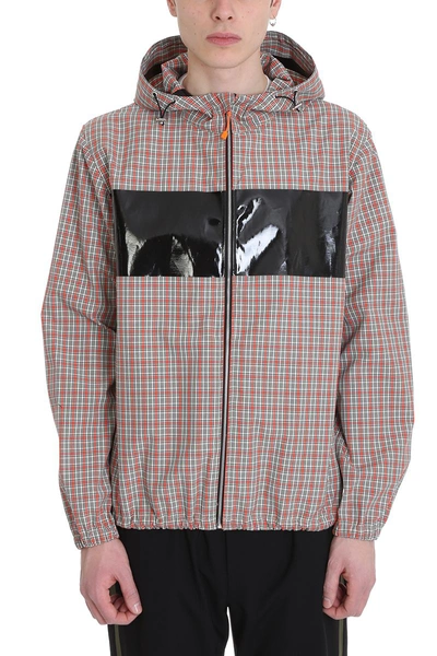 Shop Helmut Lang Sport Zip Up Polyester Multicolor Checked Jacket