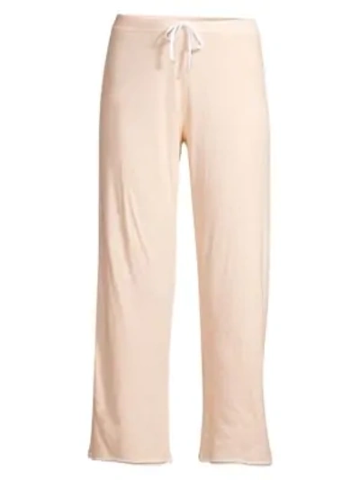 Shop Skin Organic Pima Cotton Double Layer Pajama Pants In Balm Pink