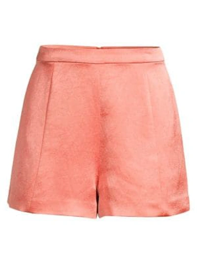 Shop Alexis Chance Crepe Shorts In Rose Madde