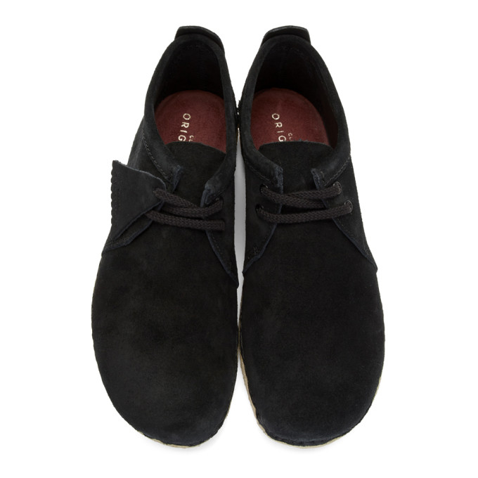 clarks ashton black suede