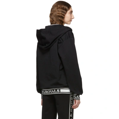 Shop Dolce & Gabbana Dolce And Gabbana Black Cotton Zip-up Hoodie In N0000 Black