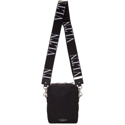 Shop Valentino Black  Garavani Crossbody Camera Bag In 0no Black