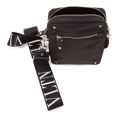 Shop Valentino Black  Garavani Crossbody Camera Bag In 0no Black