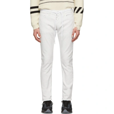 Shop Off-white Skinny Regular Length Jeans