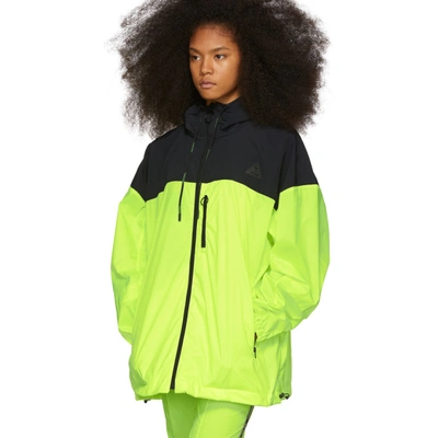 Shop Off-white Yellow Nylon Windbreaker Jacket In Fluo Yellow