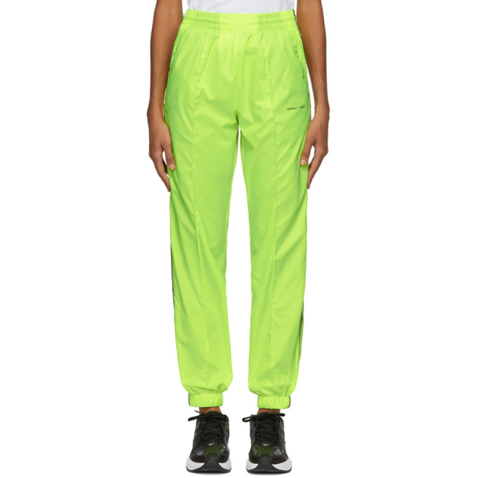 off white joggers black and yellow