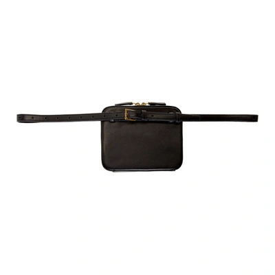 Shop Saint Laurent Black Vicky Belt Bag In 1000 Black