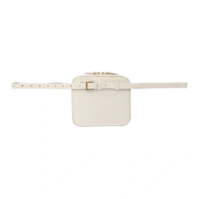 Shop Saint Laurent White Vicky Belt Bag