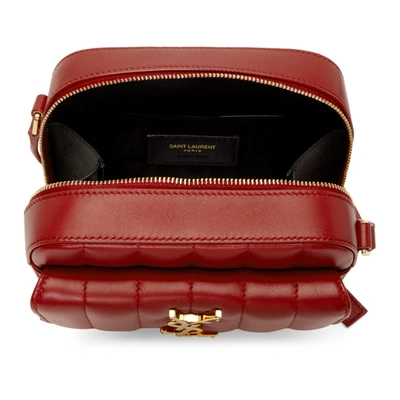 Shop Saint Laurent Red Toy Vicky Camera Bag In 6805 Red