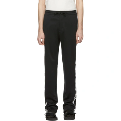 Shop Y-3 Black 3-stripes Track Pants