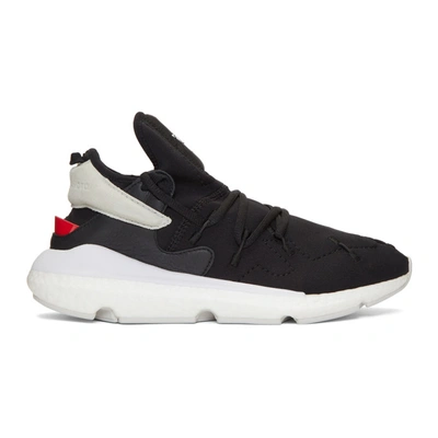 Shop Y-3 Black Kusari Ii Sneakers In Blkredwht