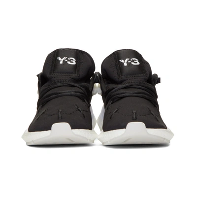 Shop Y-3 Black Kusari Ii Sneakers In Blkredwht
