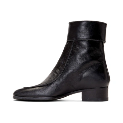 Shop Saint Laurent Black Miles 30 Age Boots In 1000 Black