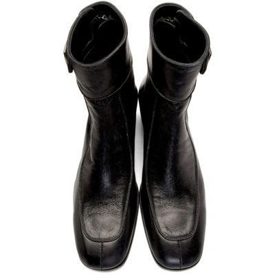 Shop Saint Laurent Black Miles 30 Age Boots In 1000 Black