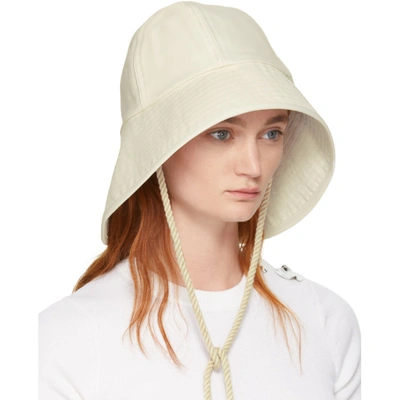 Shop 3.1 Phillip Lim / フィリップ リム 3.1 Phillip Lim Off-white Sporting Bucket Hat In Iv122 Ivory