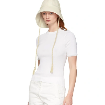 Shop 3.1 Phillip Lim / フィリップ リム 3.1 Phillip Lim Off-white Sporting Bucket Hat In Iv122 Ivory