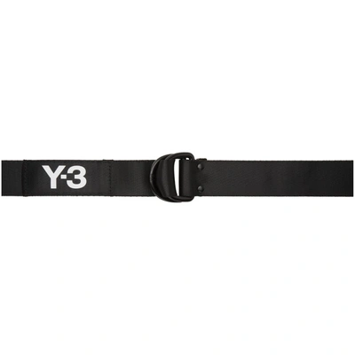 Shop Y-3 Black Logo Belt