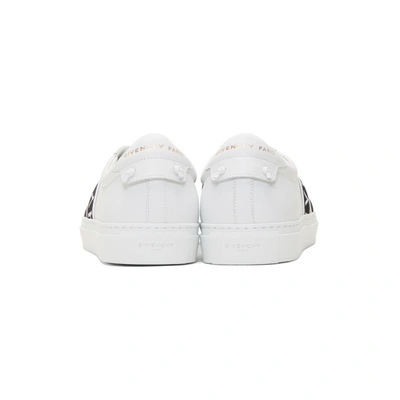 Shop Givenchy White 4g Urban Knots Sneakers