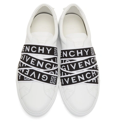 Shop Givenchy White 4g Urban Knots Sneakers