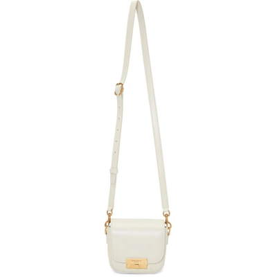 Shop Saint Laurent White Mini Betty Satchel In White Supplier Textile: Smooth Leather