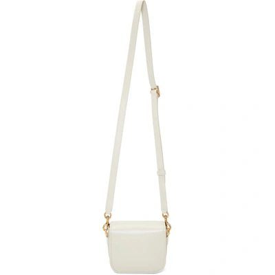 Shop Saint Laurent White Mini Betty Satchel In White Supplier Textile: Smooth Leather