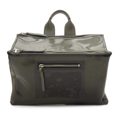 Shop Givenchy Grey Pandora Messenger Bag In 020 Grey