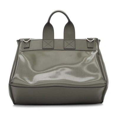 Shop Givenchy Grey Pandora Messenger Bag In 020 Grey