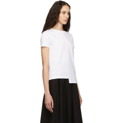 Shop Loewe White Asymmetric Anagram T-shirt