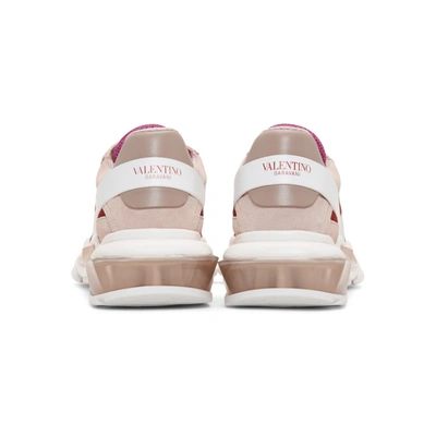 Shop Valentino Pink  Garavani Bounce Sneakers