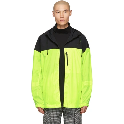 Shop Off-white Yellow Nylon Windbreaker Jacket In 6210 Fluo/b