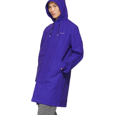 Shop Off-white Blue Diag Rain Coat