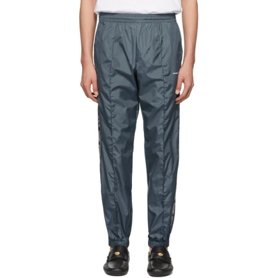 Shop Off-white Blue Light Nylon Jogging Lounge Pants