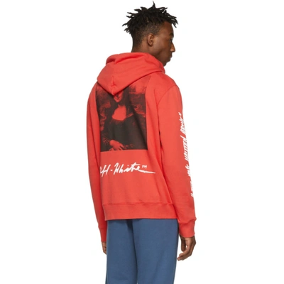 Off-white Red Monalisa Hoodie | ModeSens
