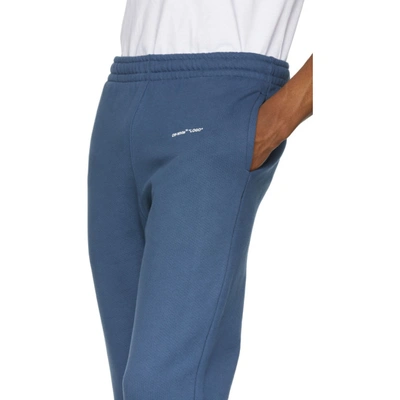 OFF-WHITE 蓝色徽标运动裤