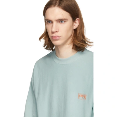 Shop Aries Blue Basic Sweatshirt In Duckegg