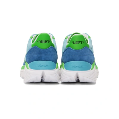 Shop Off-white Blue And Green Jogger Sneakers In 3188 Blu/mu