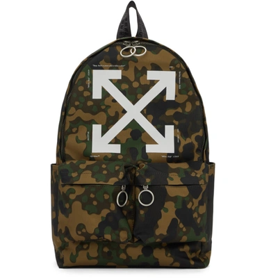 Shop Off-white Multicolor Camouflage Backpack In 9901 All Ov