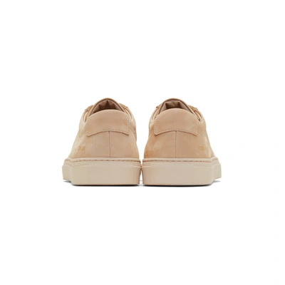 Shop Common Projects Beige Nubuck Original Achilles Low Sneakers In 0600 Nude