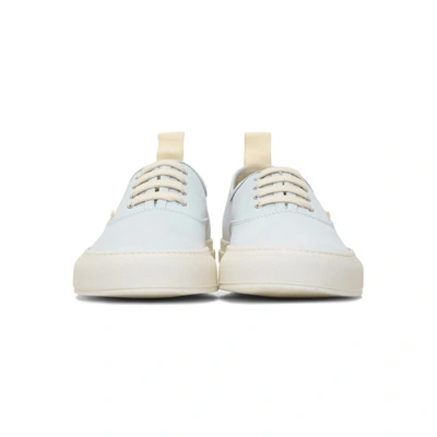 Shop Common Projects Grey Nubuck Four Hole Low Sneakers