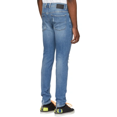 Shop Diesel Blue Sleenker Jeans In 01 Blue