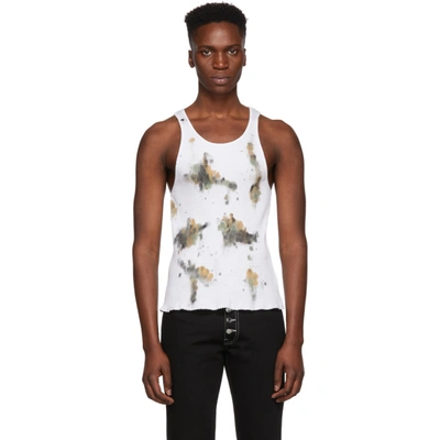 Shop Linder White Rib Julien Painted Tank Top