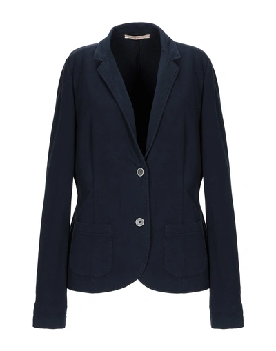 Shop Capobianco Blazer In Dark Blue