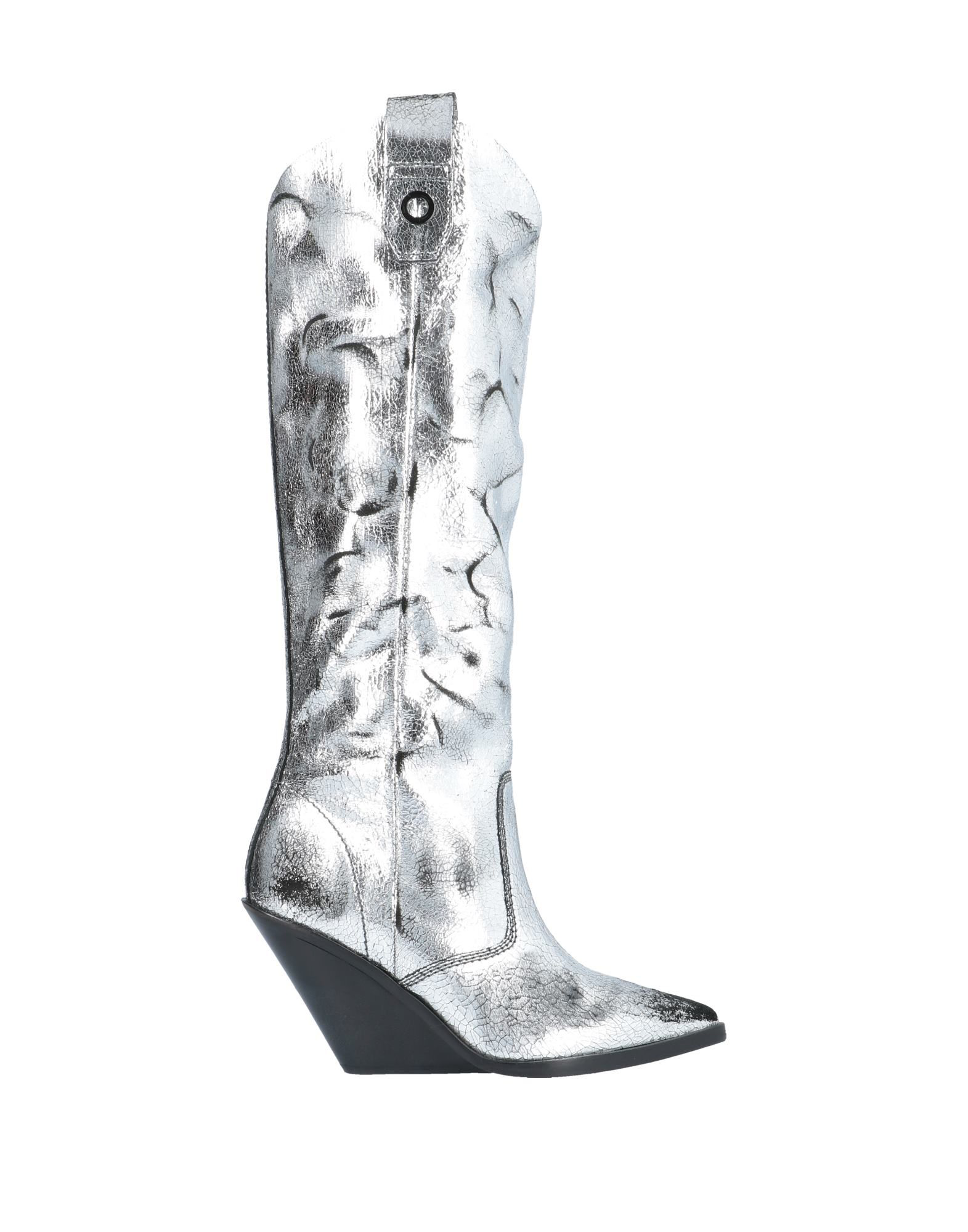 diesel silver boots