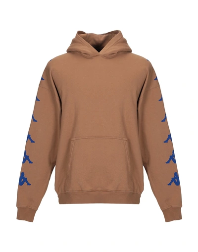 Shop Kappa Paura X  Man Sweatshirt Light Brown Size S Cotton In Beige