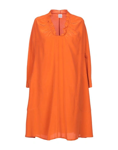 Shop Aspesi Short Dress In Orange