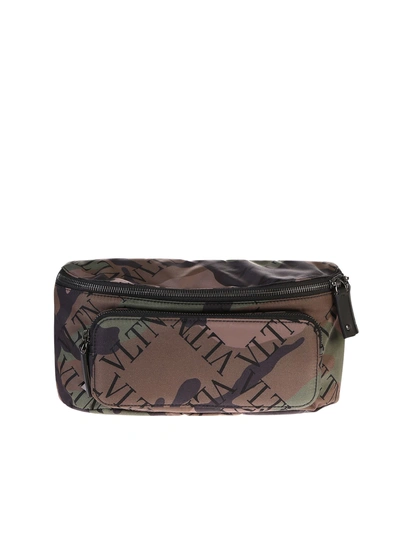Shop Valentino Branded Belt Bag In Green