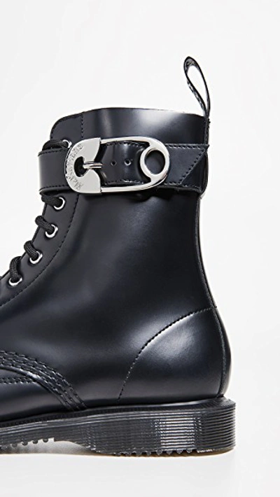 Dr. Martens Geordin 8 Eye Boots In Black | ModeSens