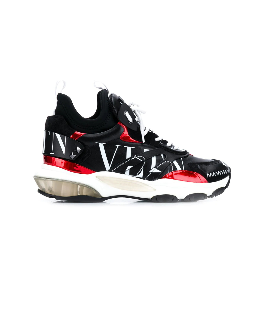 valentino bounce sneakers black