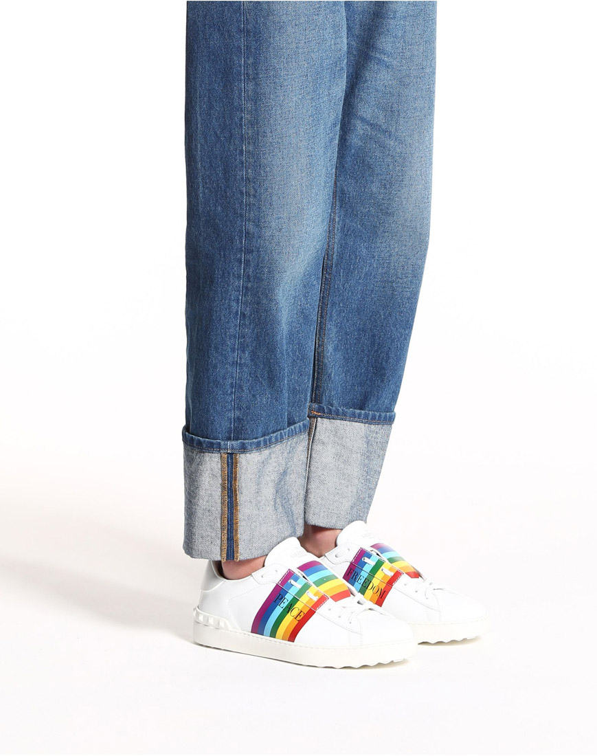 valentino rainbow sneakers