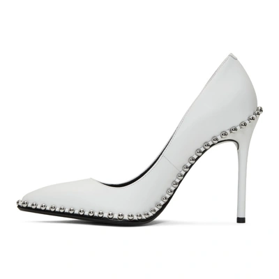 Shop Alexander Wang White Rie Heels In 100 White